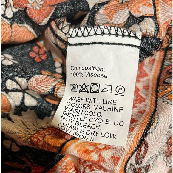 SHEIN Women's beautiful floral spaghetti strap long dress, tropical design 1XL - Picture 8 of 8